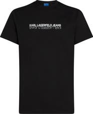 Karl Lagerfeld Jeans Men's Slim-Fit Short-Sleeve Reflection T-Shirt