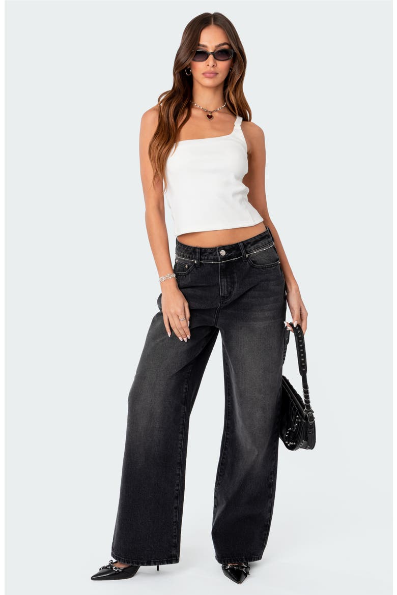 Braya Baggy Jeans, Alternate, color, BLACK-WASHED