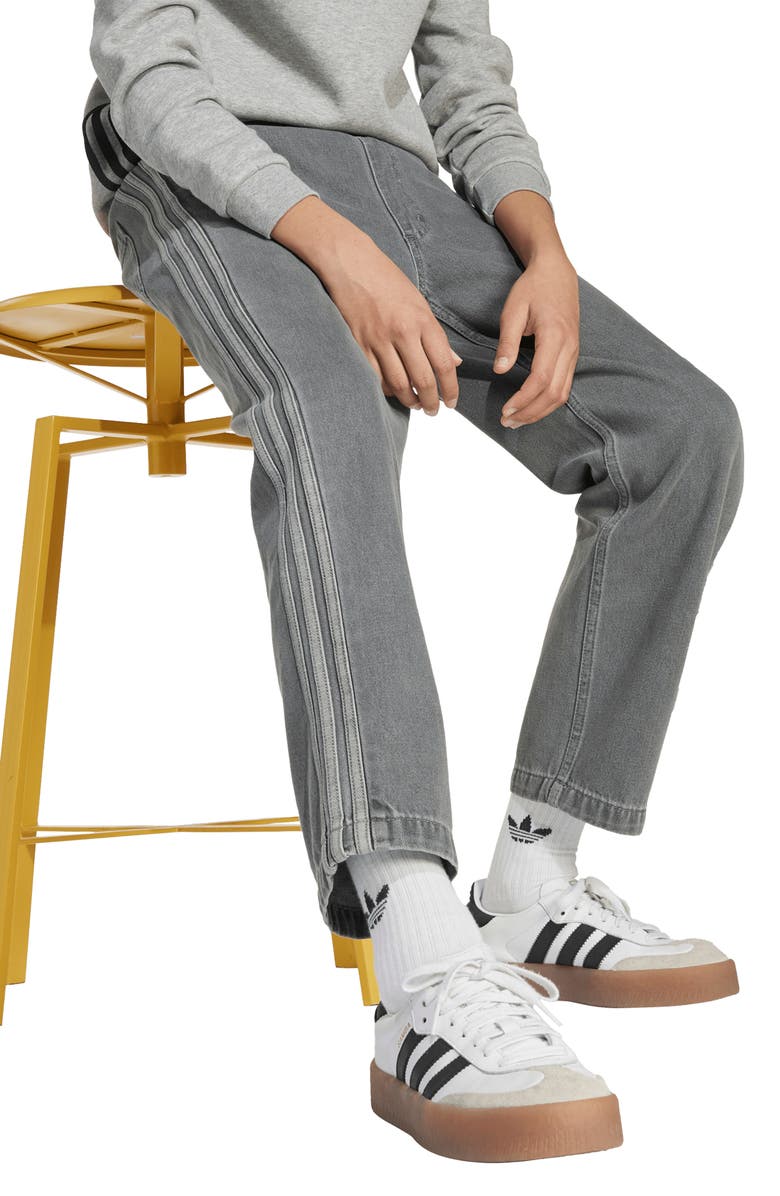 adidas Denim Look Sweatpants, Alternate, color, Light Denim