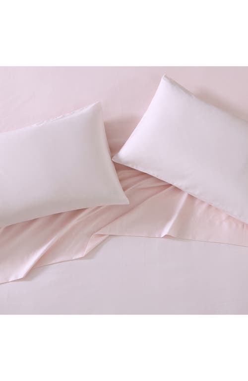 Laura Ashley Solid Pink Sheet Set In Delicate Pink