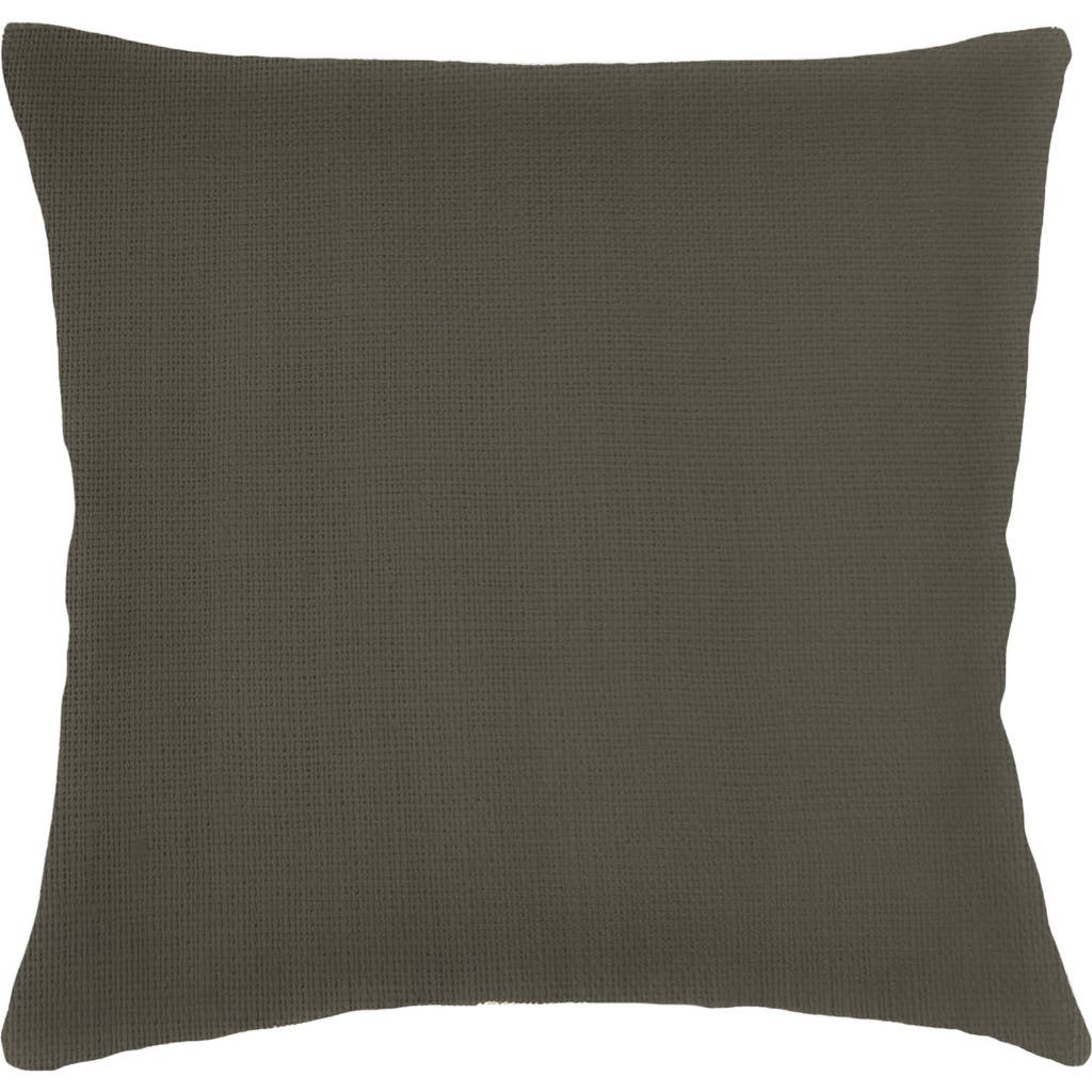 Anaya So Soft Linen Euro Pillow With Down Alternative Insert In Hunter