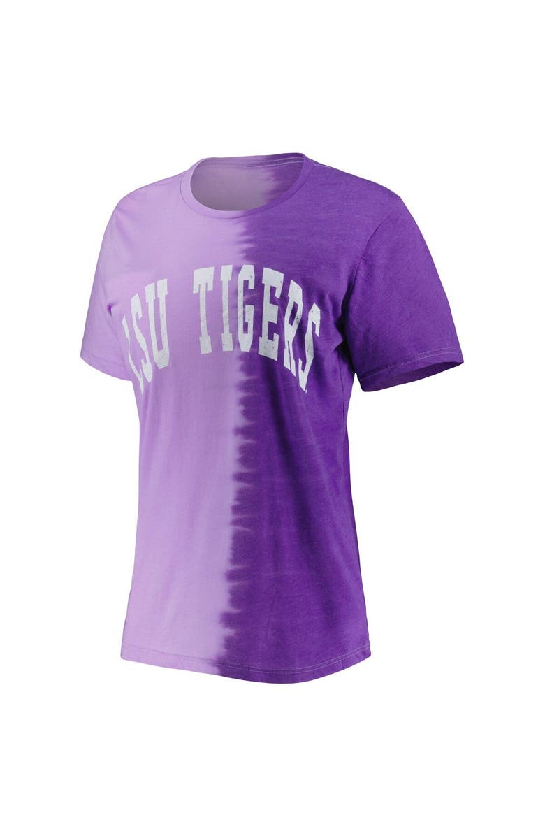 GAMEDAY COUTURE Women's Gameday Couture Purple LSU Tigers Find Your Groove Split-Dye T-Shirt, Alternate, color, Purple