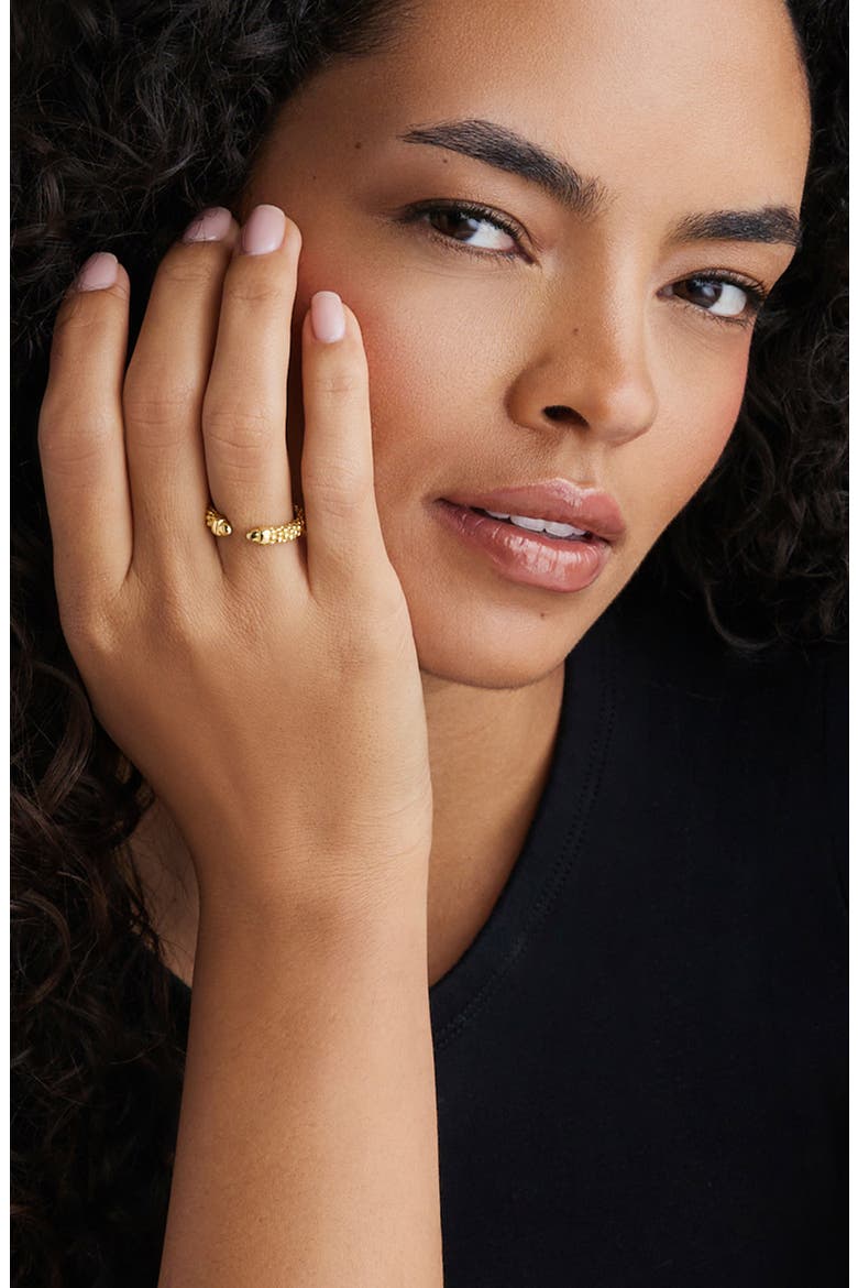 Signature Caviar Versa Ring, Alternate, color, GOLD