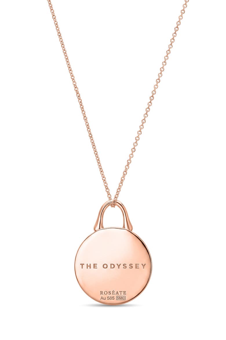 Mother of Pearl Pendant Necklace, Alternate, color, 14K RG AND MOTHER-OF-PEARL