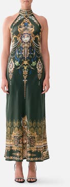 Camilla High Neck Bias Dress