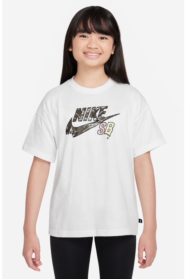 Kids' SB Graphic T-Shirt, Main, color, 100 WHITE