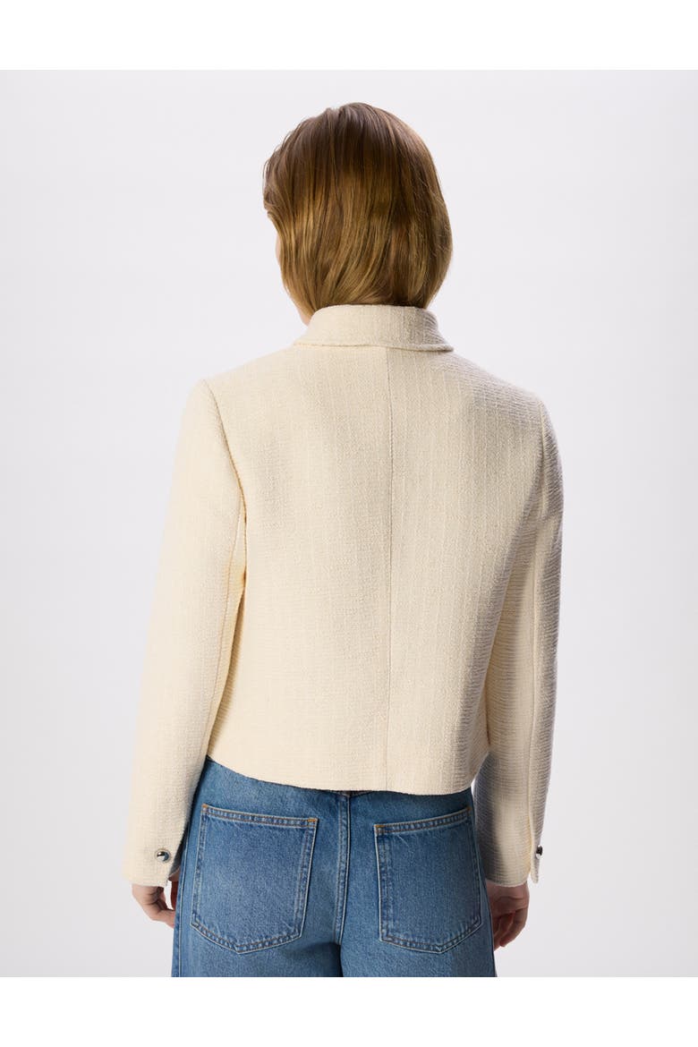Cropped Boucle Jacket, Alternate, color, Ivory