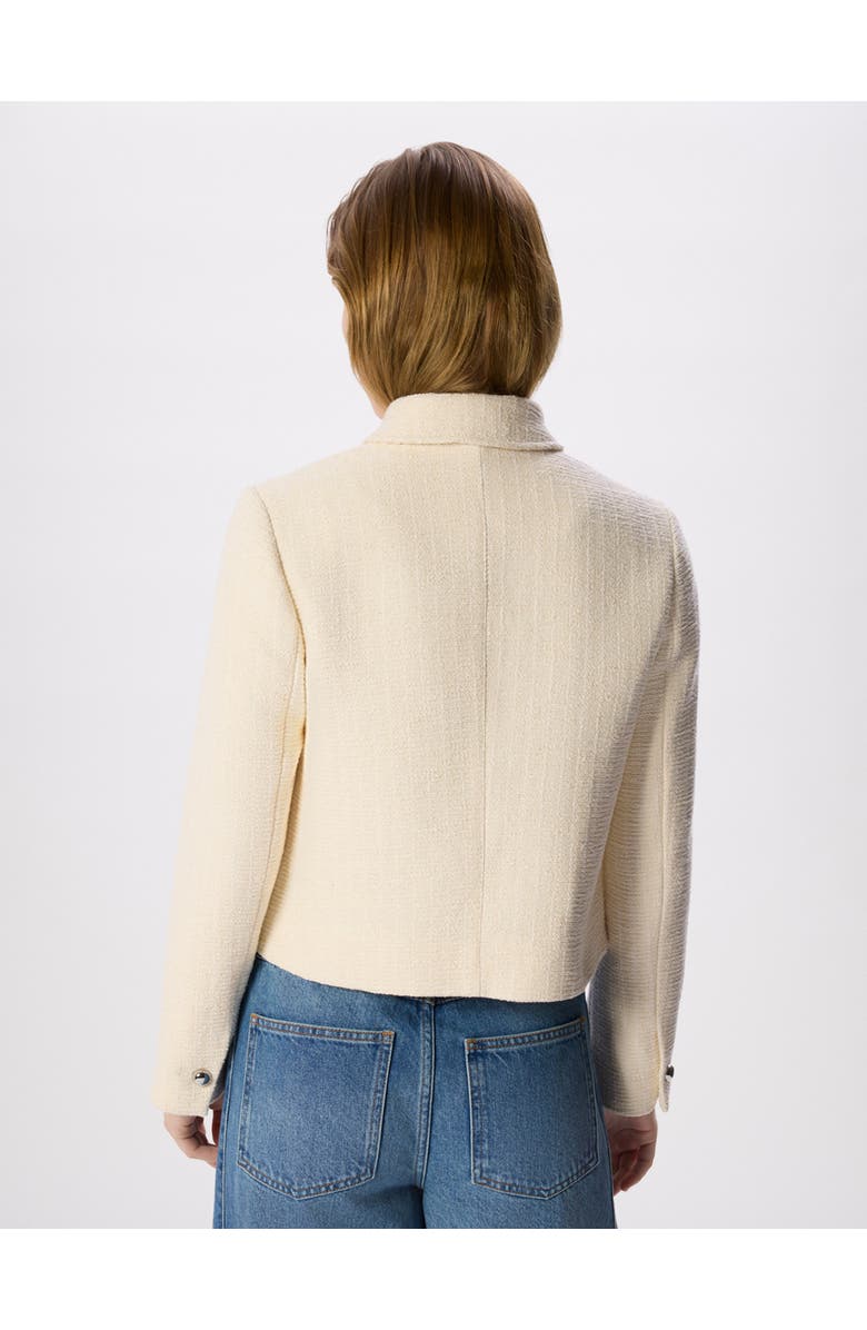 Whistles Cropped Boucle Jacket, Alternate, color, Ivory