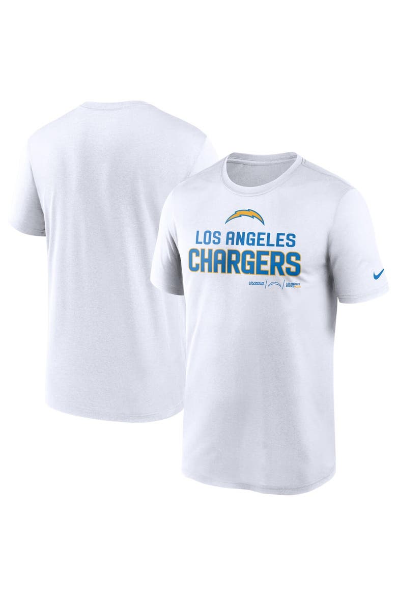 Men's Nike White Los Angeles Chargers Legend Community Performance T-Shirt, Main, color, White