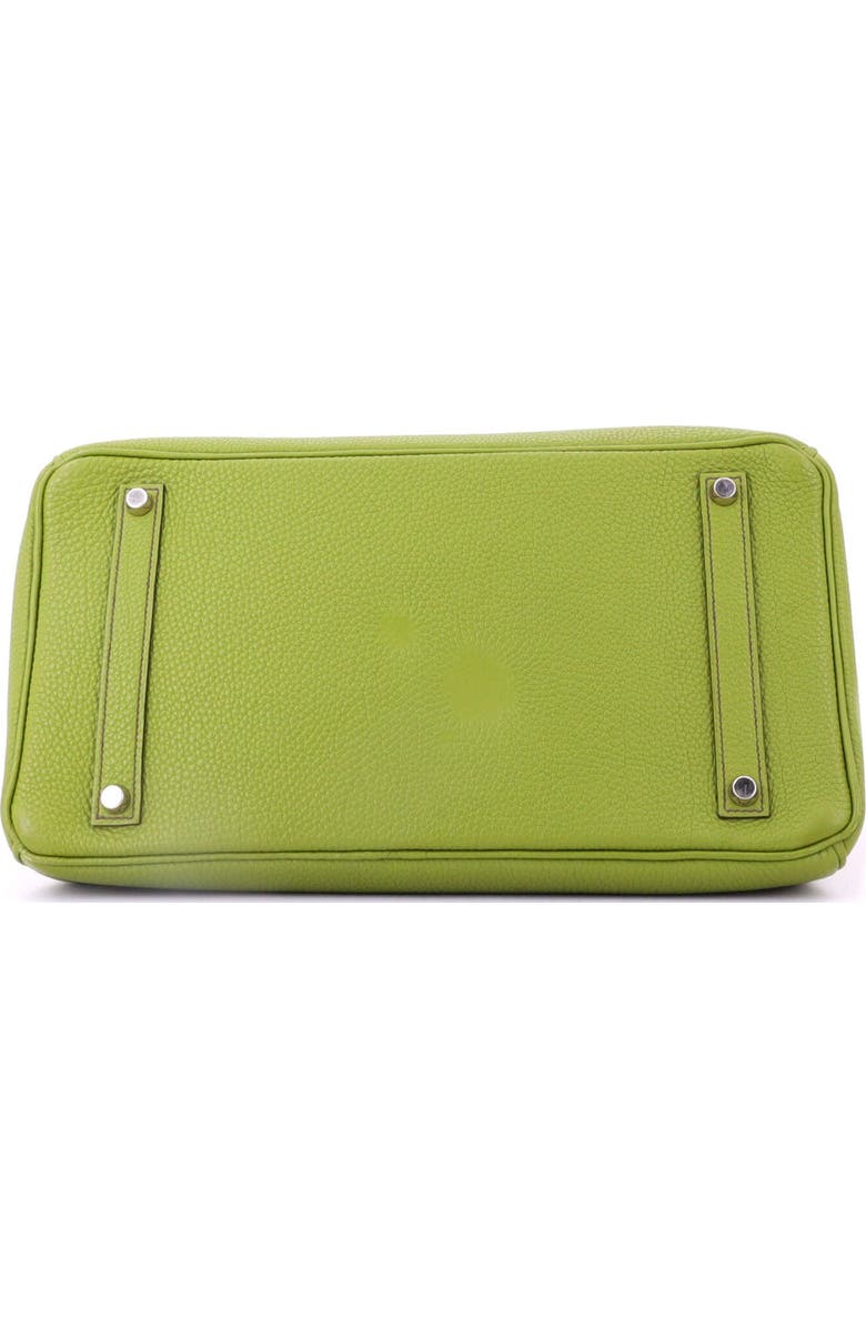 Pre-Owned Hermes Birkin Handbag Verso Togo with Palladium Hardware 35, Alternate, color, Verso - Vert Anis/Raisin