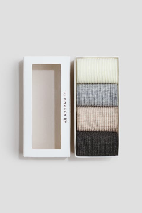 4-pack Wool-blend Socks