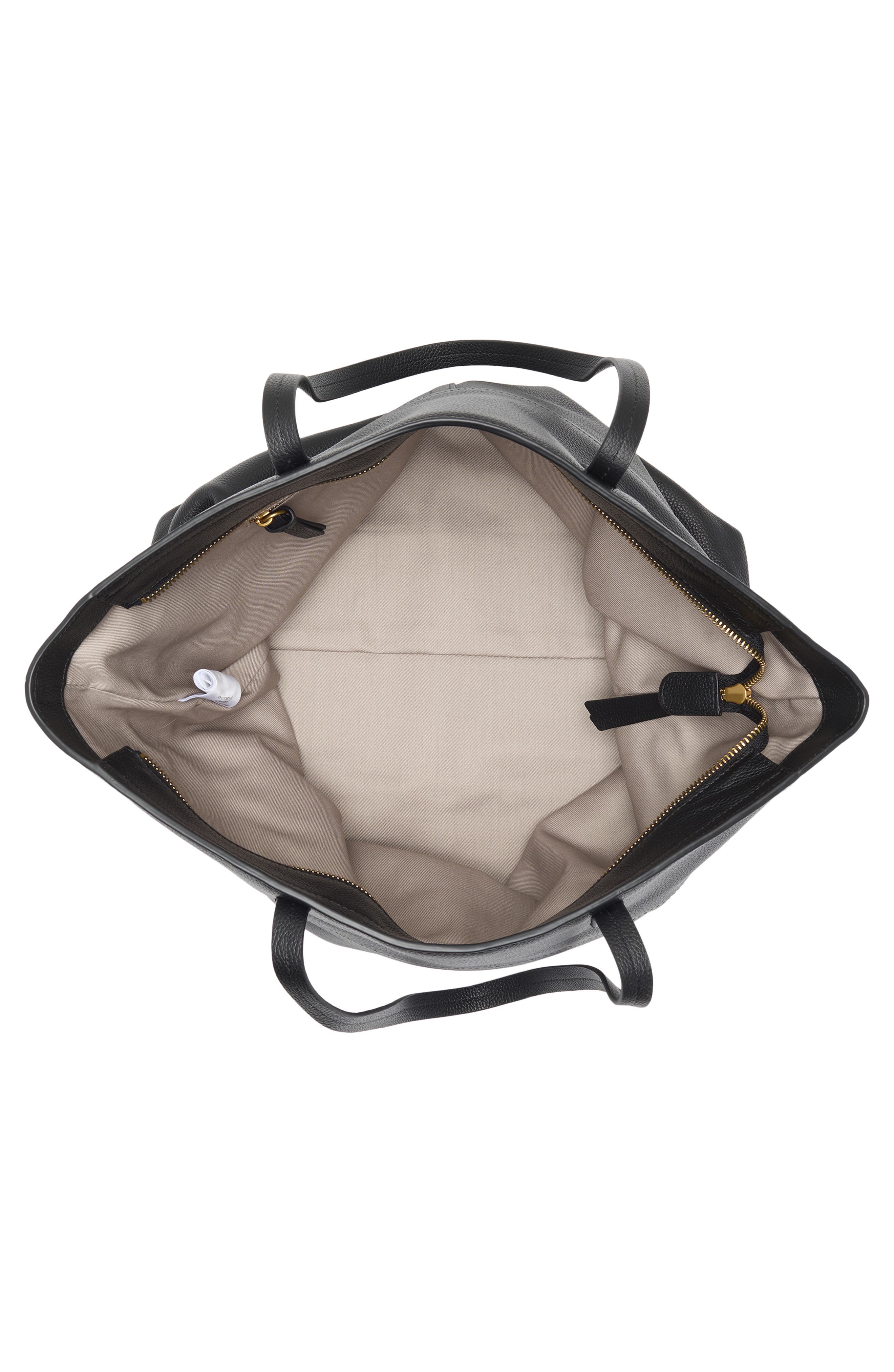 rag & bone Bryant Leather Tote Bag, Alternate, color, Black