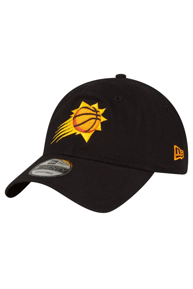 Men's New Era Black Phoenix Suns Team 2.0 9TWENTY Adjustable Hat, Main, color, Black