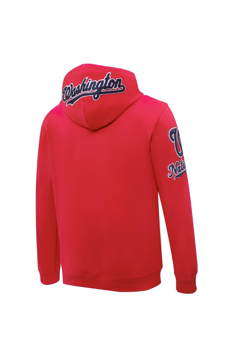 PRO STANDARD Men's Red Washington Nationals Pro Standard Logo Pullover Hoodie, Alternate, color, Red