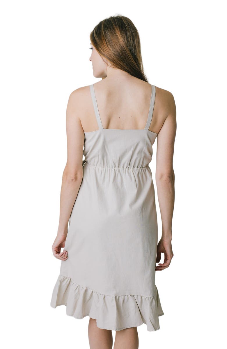 Hope & Henry Women's Ruffle Hem Wrap Dress, Alternate, color,
