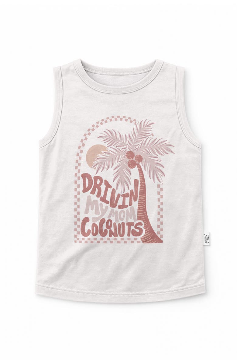 Fletch Drivin' My Mom Coconuts Tank, Main, color, White