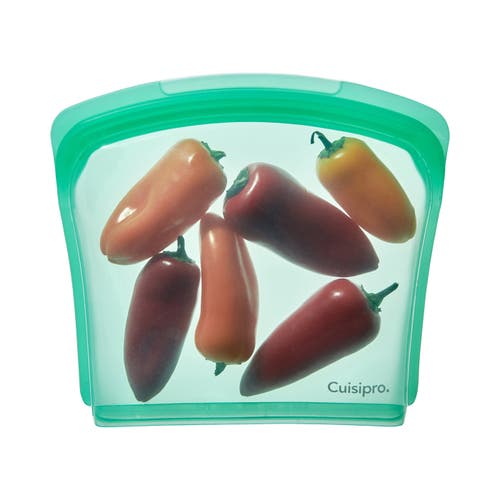 Cuisipro Pack-it Silicone Reusable Storage Bag, 800ml/27oz In Green
