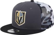 New Era Men's New Era Gray/Black Vegas Golden Knights Camo Meshback 9FIFTY Snapback Hat