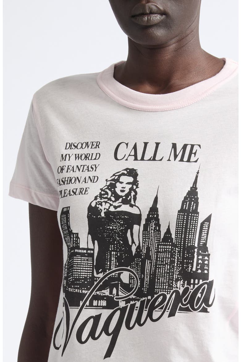 Call Me Graphic T-Shirt, Alternate, color, PINK