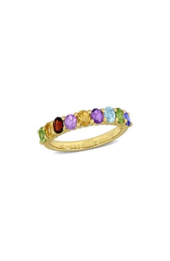 Delmar Semiprecious Stone Ring In Purple