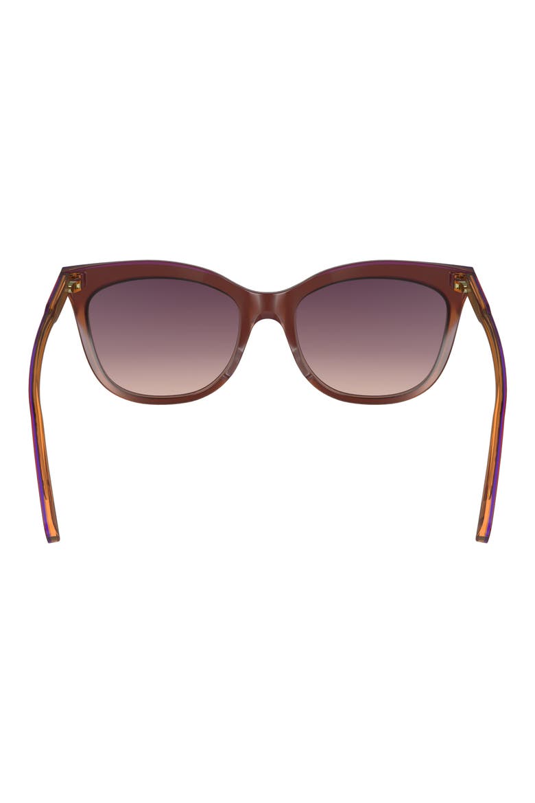 53mm Gradient Cat Eye Sunglasses, Alternate, color, DARK ROSE/PEACH