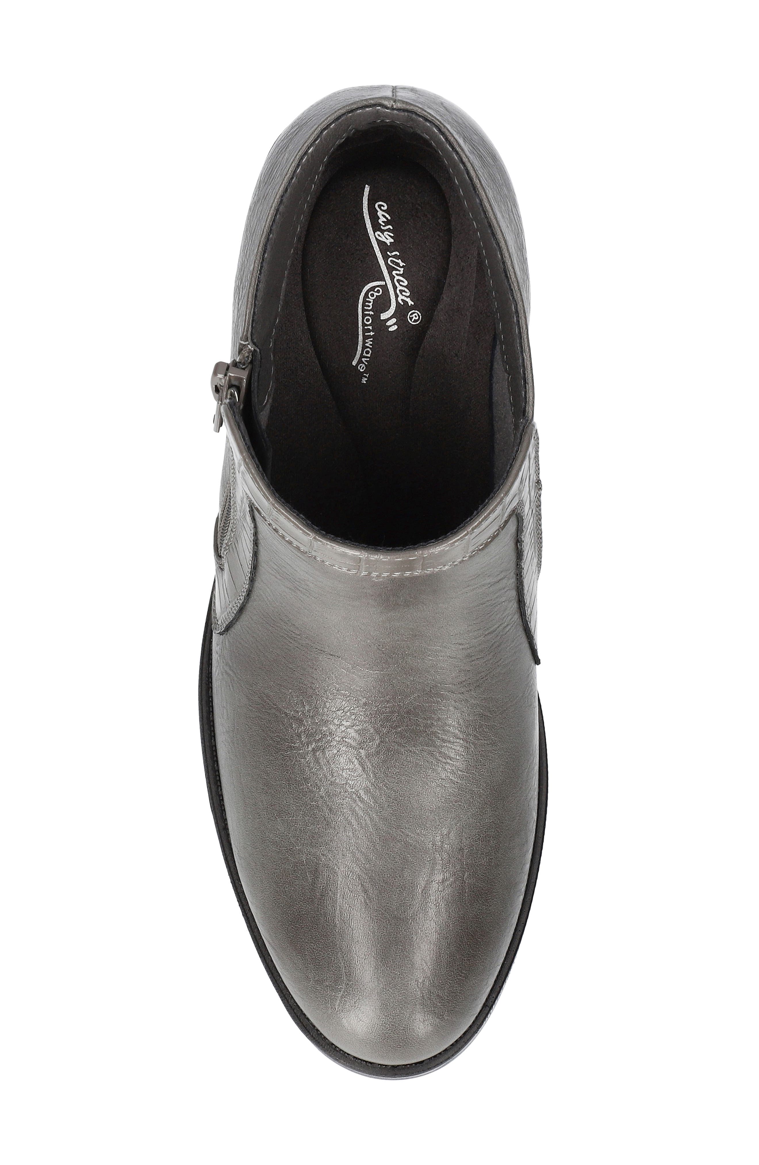 Bradley Faux Leather Bootie, Alternate, color, GREY CROCO