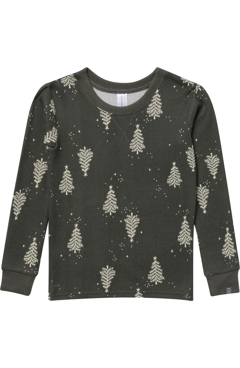 Modern Moments<sup>™</sup> by Gerber Hacci Sung Fit Footless Pajama Set, Alternate, color, Christmas Tree