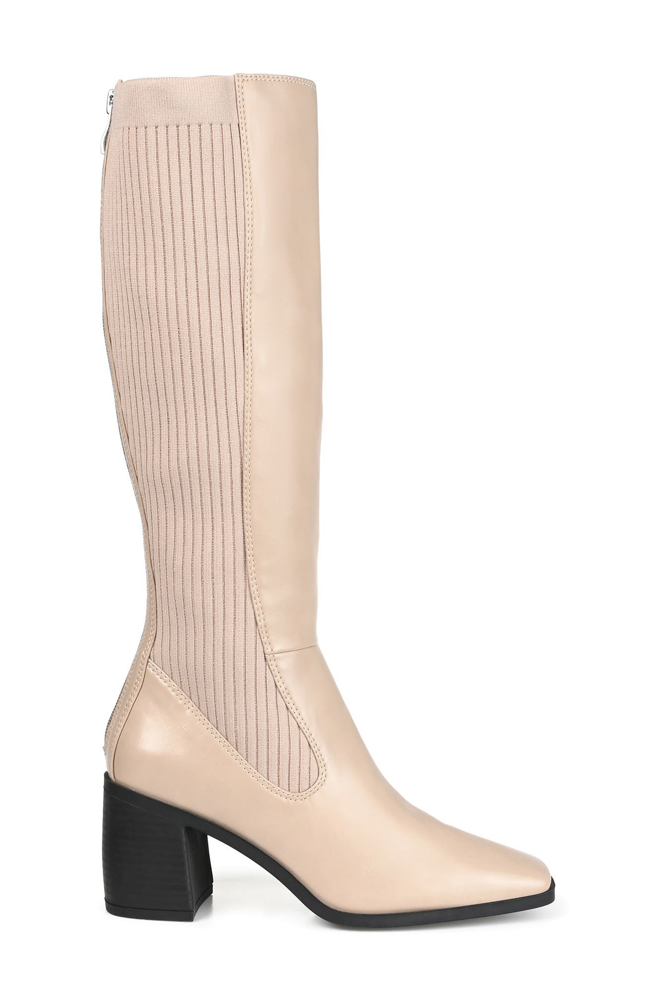 Journee Collection Winny Tall Boot, Alternate, color, Taupe