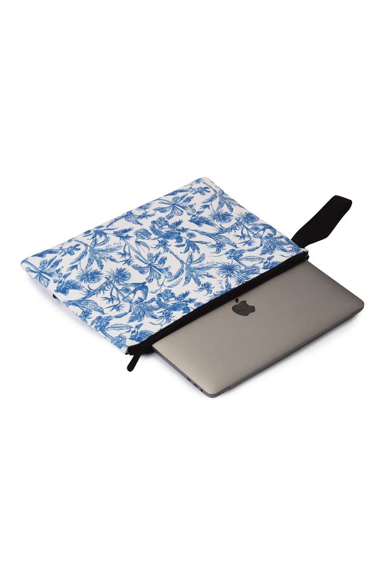 Water Resistant Laptop Sleeve, Alternate, color, BLUE PRINT