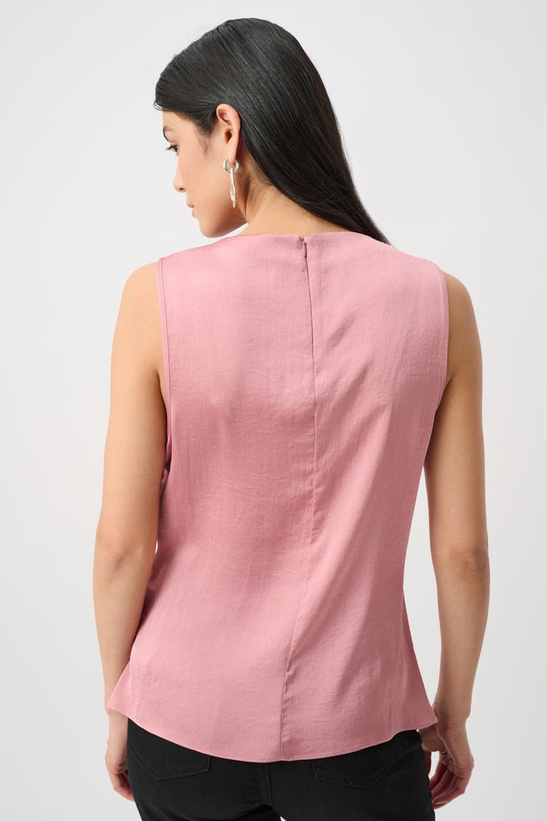 Recycled Satin Sleeveless Cowl Top, Alternate, color, Vintage Rose