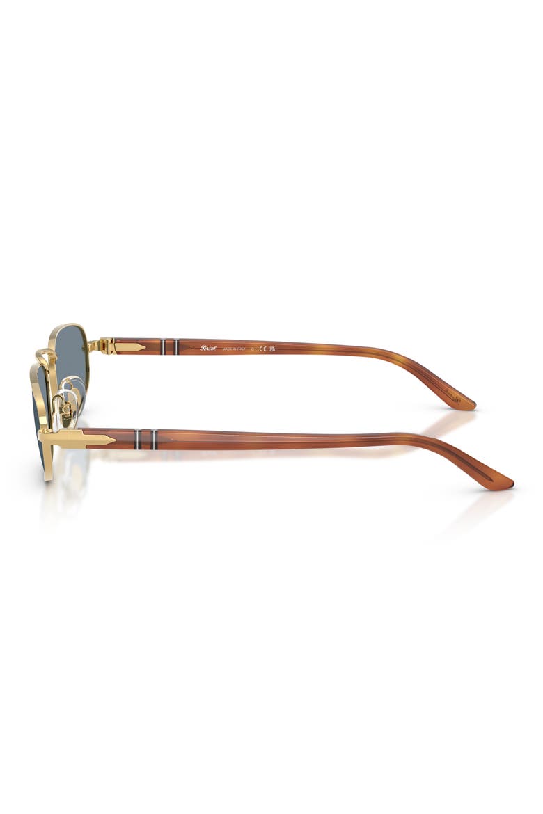 56mm Pillow Sunglasses, Alternate, color, GOLD / LIGHT BLUE