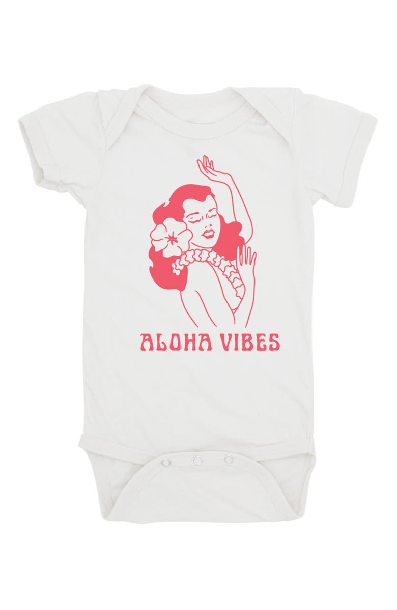 Feather 4 Arrow Aloha Vibes Cotton Bodysuit, Main, color, 