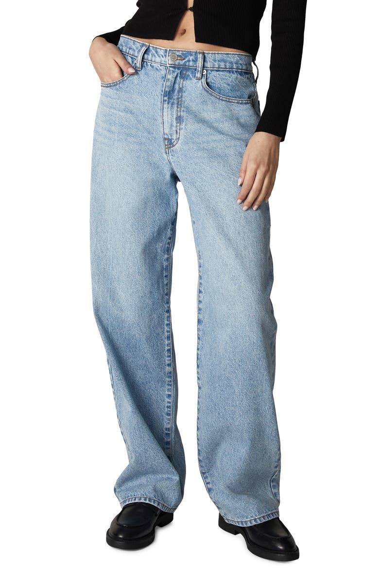 Rumi High Waist Wide Leg Jeans, Main, color, LIGHT BLUE