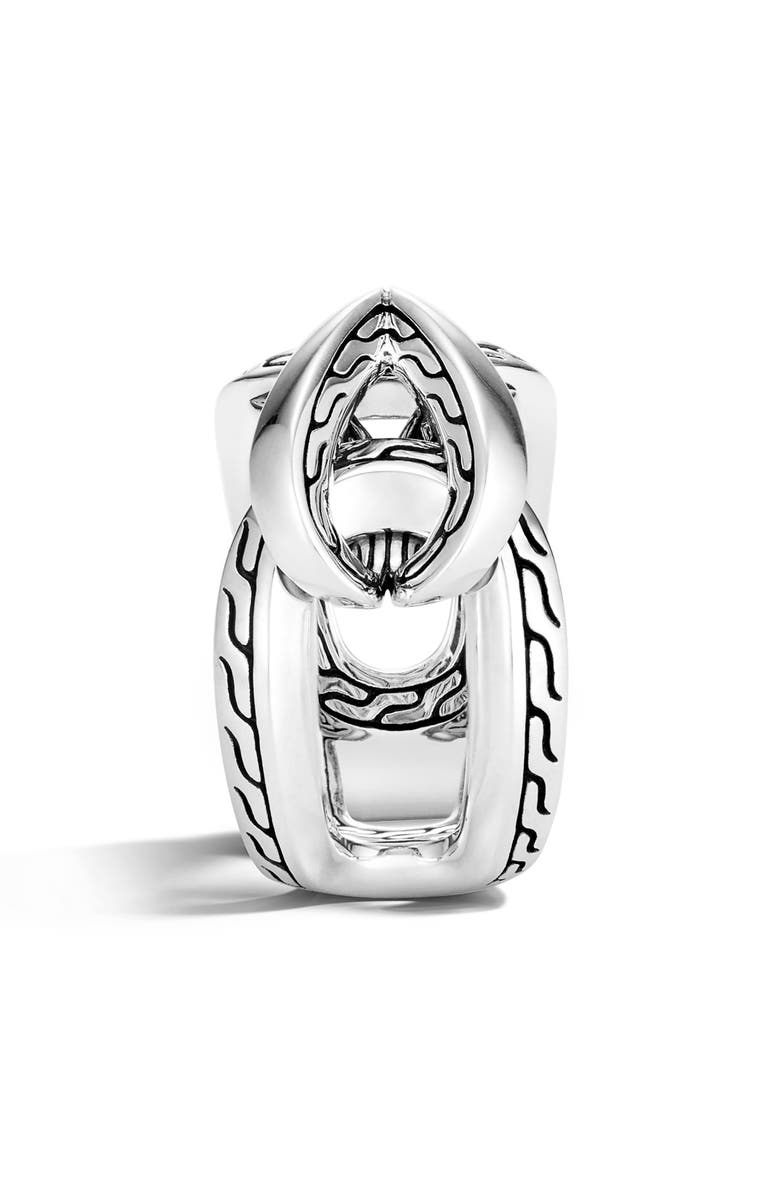 John Hardy Classic Chain Asli Sterling Silver Ring, Alternate, color, 