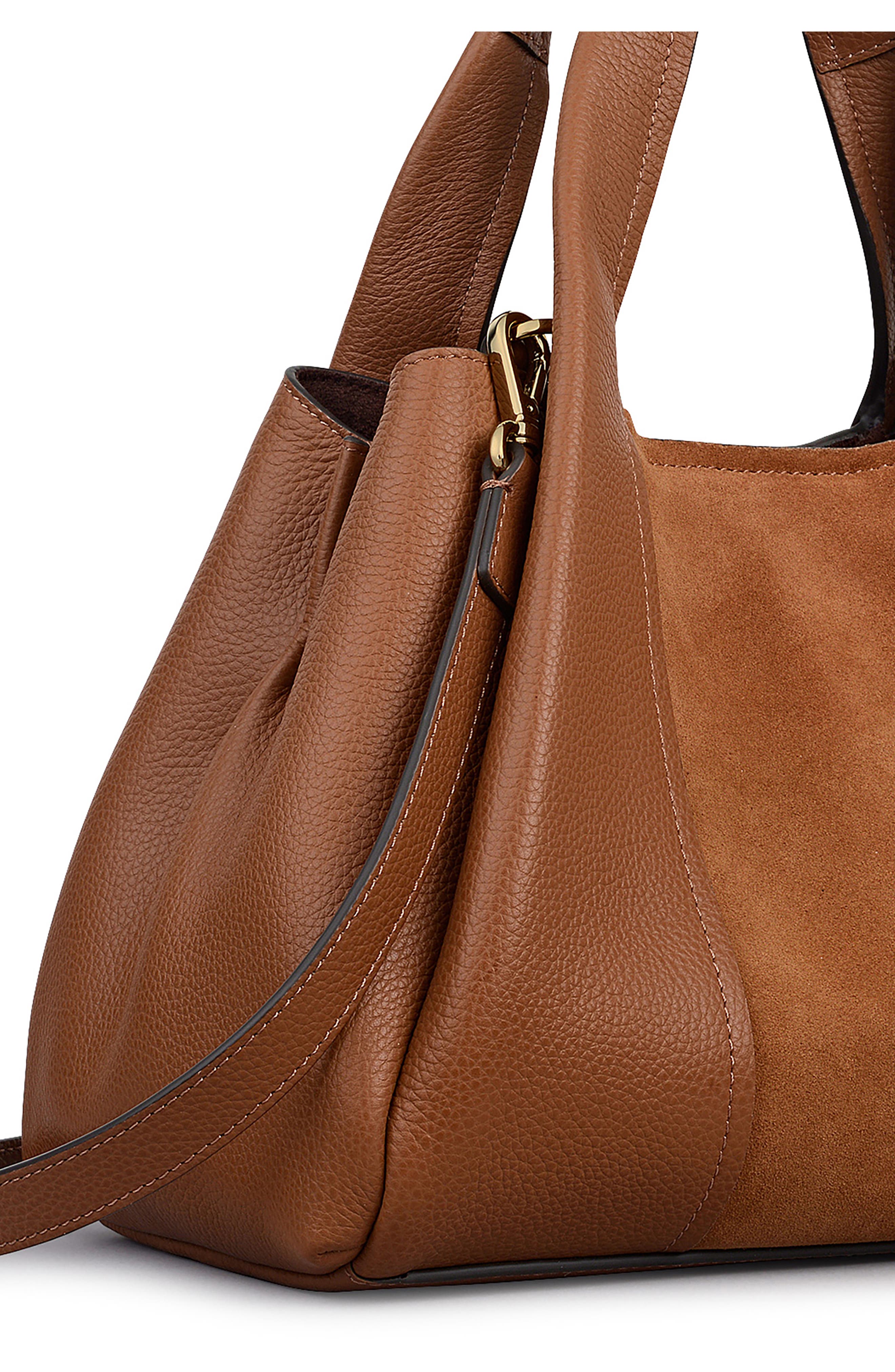 Stanhope Square Leather Satchel, Alternate, color, TOFFEE