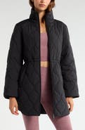 Zella Skyline Longline Quilted Jacket