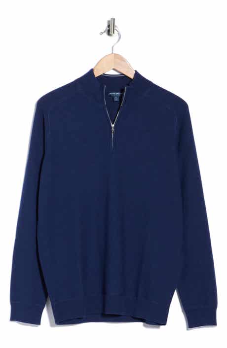 Voyager Cashmere and Silk Quarter Zip Sweater