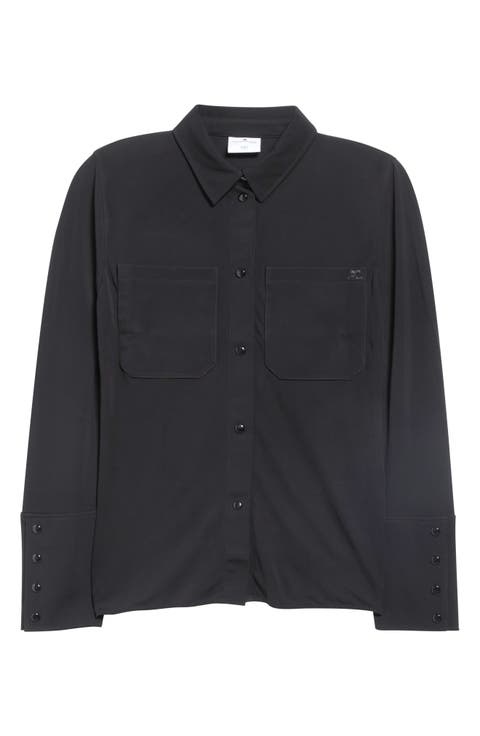 Two Pocket Stretch Jersey Snap Front Shirt