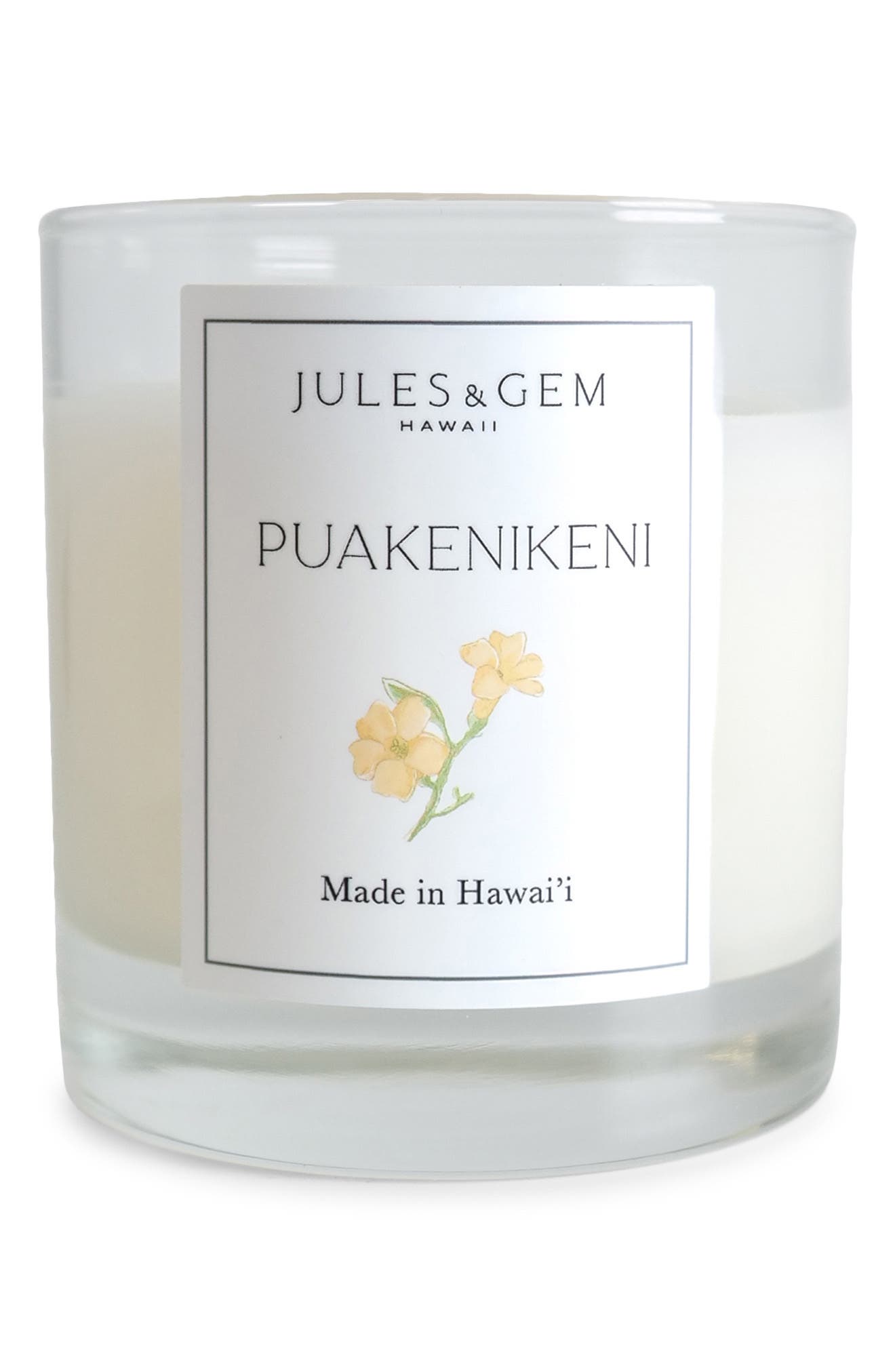Jules & Gem Hawaii Scented Soy Wax Candle - Puakenikeni