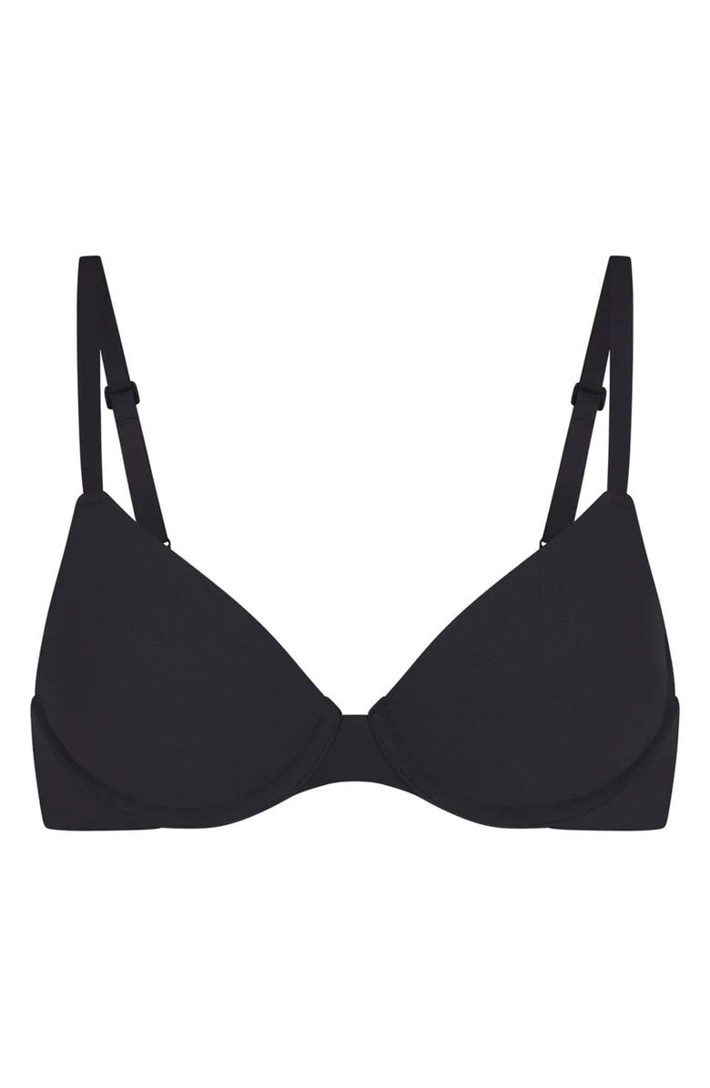 SKIMS Fits Everybody T-Shirt Bra, Alternate, color, Onyx