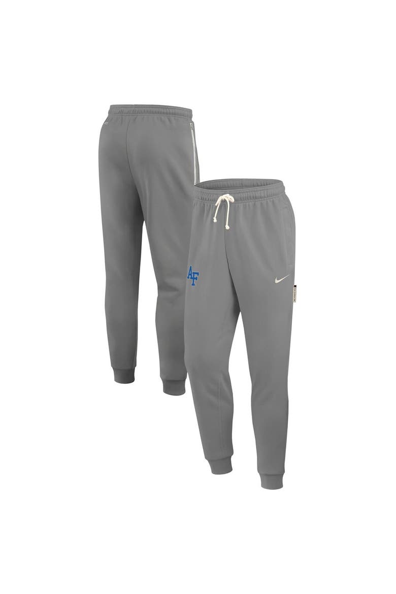 Men's Nike Heather Gray Air Force Falcons 2025 Sideline Performance Taper Pants, Alternate, color, Heather Gray