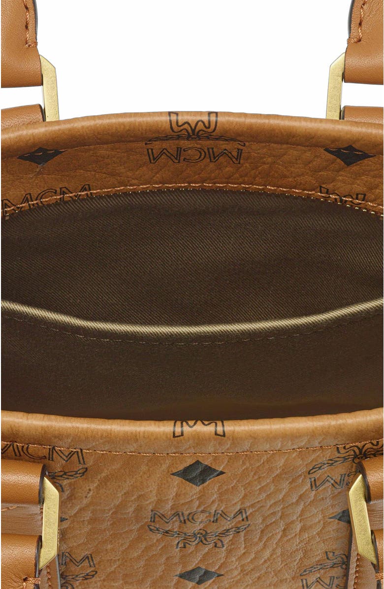 MCM Aren N/S Tote in Visetos, Alternate, color,