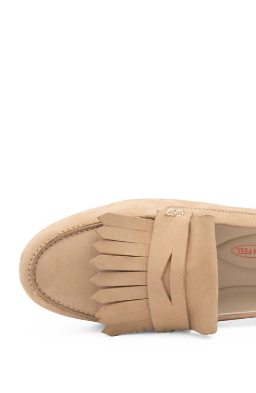 Amalfi By Rangoni Donnola Kiltie Penny Loafer In Sand Tiffany