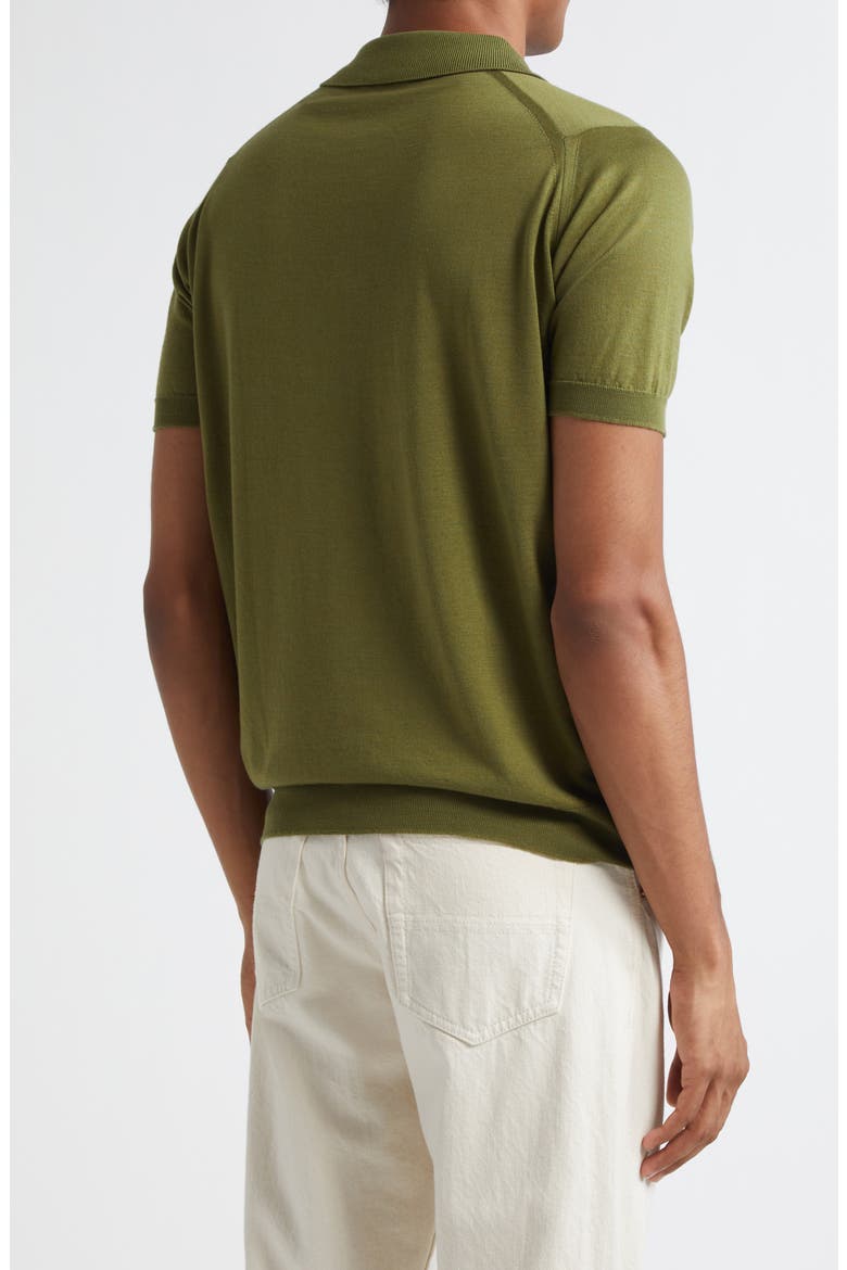 Leyburn Merino Wool & Sea Island Cotton Gauze Polo, Alternate, color, VERNE