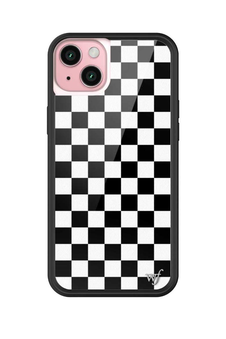 Checkers | Black iPhone Case, Alternate, color, Black