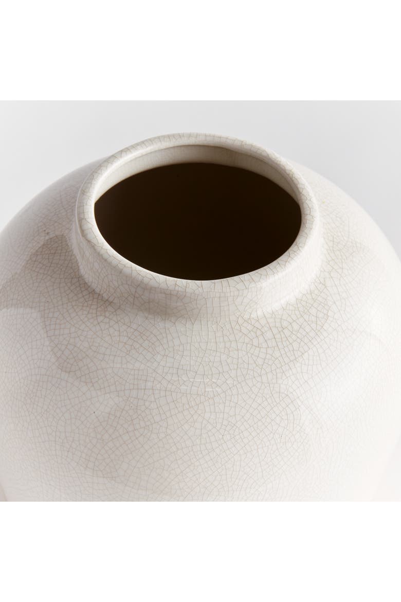 Leona Wide Vase, Alternate, color, Beige