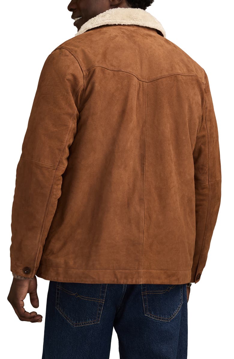 Lucky Brand Faux Shearling Ranch Coat, Alternate, color, Dark Tan