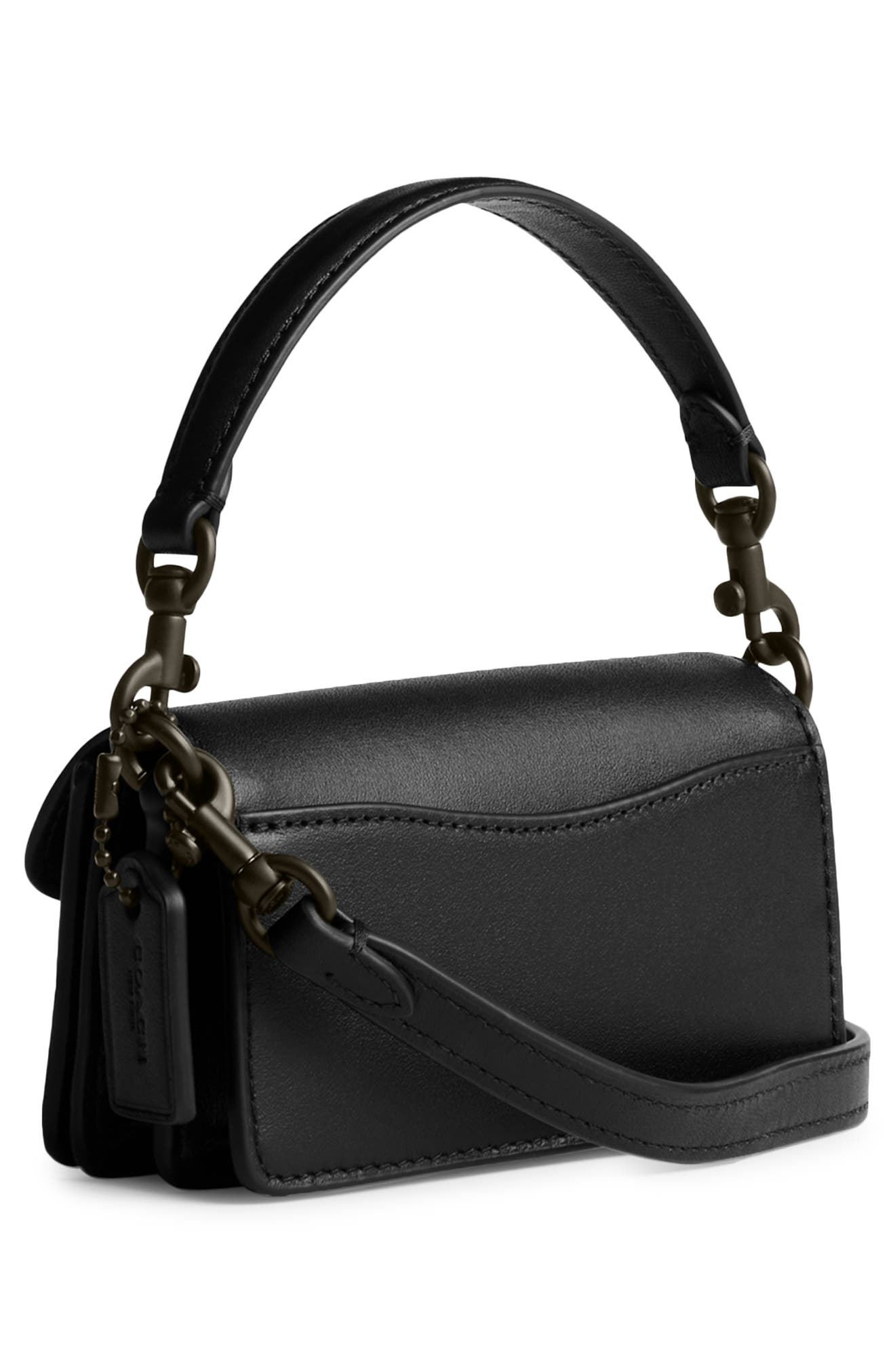 COACH Tabby 12 Leather Shoulder Bag, Alternate, color, 