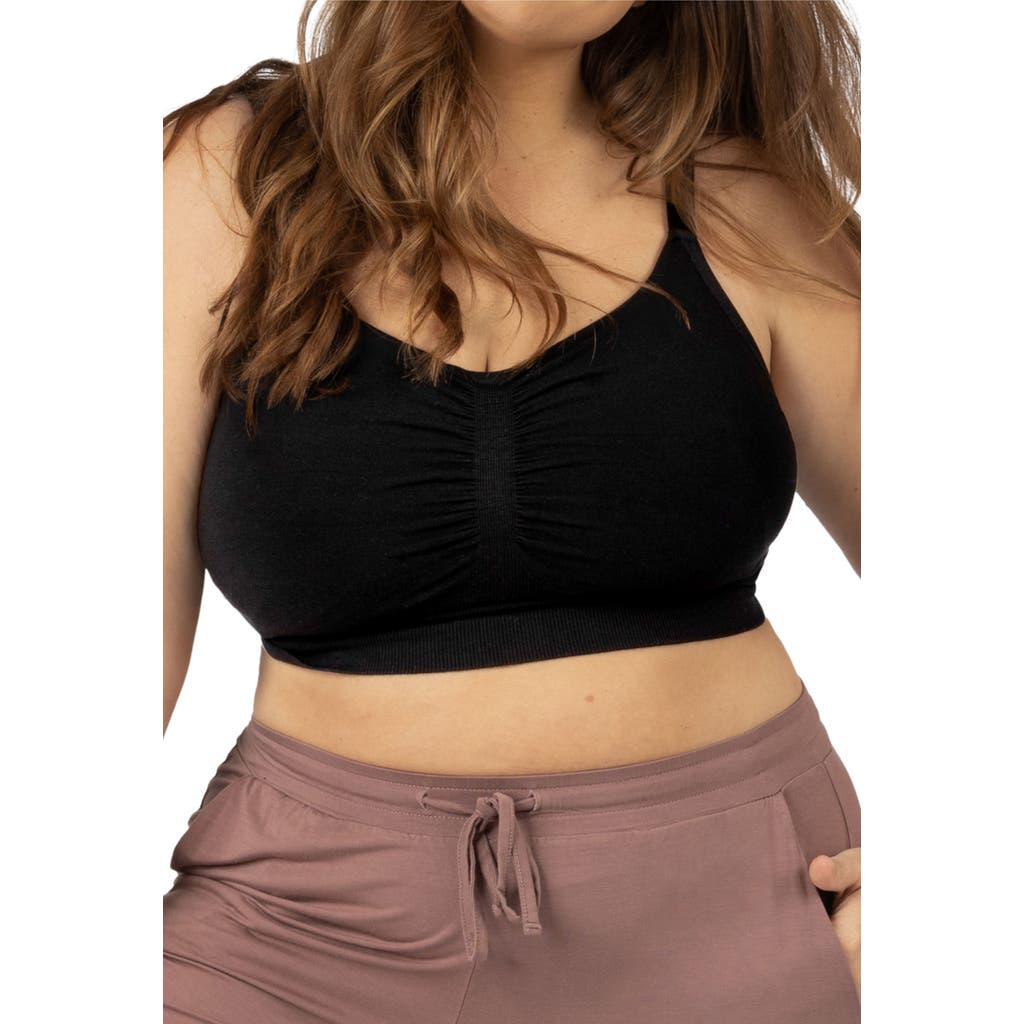 Kindred Bravely Busty Sublime Hands-free Pumping Lounge & Sleep Bra- Fits Sizes 30e In Black