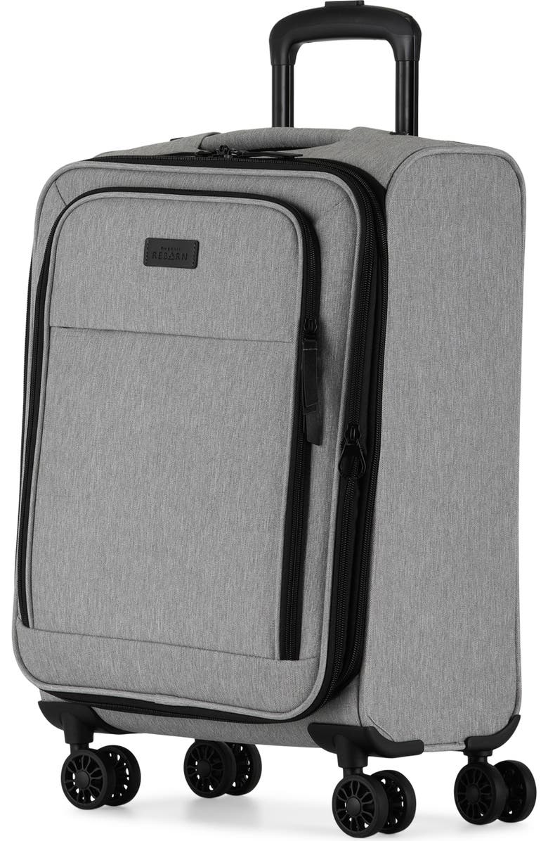 bugatti Reborn 3 Piece Softside Luggage Set with Expansion, Alternate, color, Grey